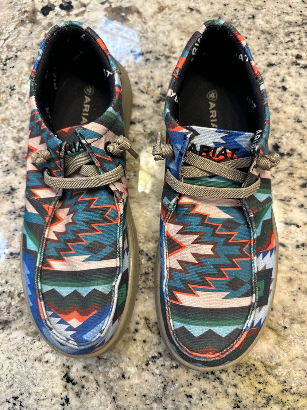 Ariat Hilo Men’s Aztec Pattern Slip on Shoes - lightweight and comfortable.